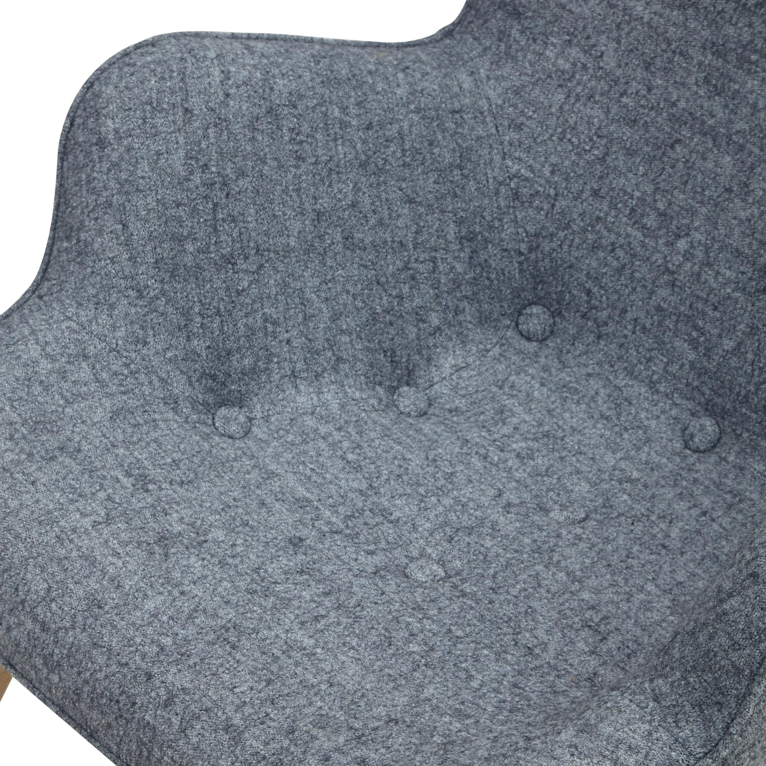 SalesFever Polstersessel Webstoff | Gestell Metall Holzoptik Eiche | B 80 X T 99 X H 92 Cm | Grau 9 SalesFever Polstersessel Webstoff | Gestell Metall Holzoptik Eiche | B 80 X T 99 X H 92 Cm | Grau – Bild 7