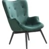 SalesFever Polstersessel | Bezug Samt | Gestell Metall Schwarz Pulverbeschichtet | B 80 X T 99 X H 92 Cm | Grün -SalesFever 04fe8028 341b 43c5 ab53 70fe829c8d80 4