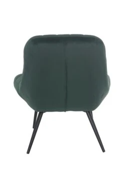 SalesFever Loungesessel Mit XXL-Sitzfläche | Bezug Stoff In Samt-Optik | Gestell Metall Schwarz | üppige Steppung | B 76 X T 87 X H 86 Cm | Grün -SalesFever 06297b23 1cce 4b88 89b7 5a02ad49180e