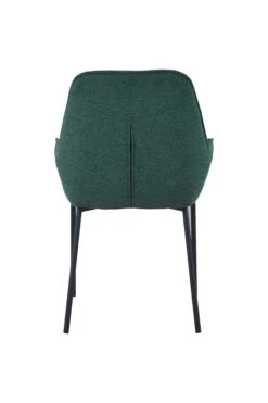 SalesFever Essgruppe 5-tlg. | 180 X 100 Cm | Tischplatte Akazie 100 Mm | Gestell Metall | 4x Stühle Strukturstoff | Tannengrün – Schwarz -SalesFever 07cd51a8 a153 423c 907d c447e664e6fe