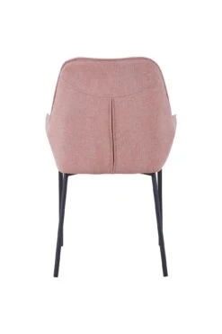 SalesFever Essgruppe 5-tlg. | 180 X 100 Cm | Tischplatte Akazie 100 Mm | Gestell Metall | 4x Stühle Strukturstoff | Rose – Schwarz -SalesFever 0d2884ab 7338 44f6 b3d7 9ff62efb28fa