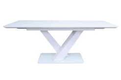 SalesFever Esstisch 160-200 X 90 Cm | Ausziehbar | Tischplatte MDF Mit Sicherheitsglas | B 160 X T 90 X H 77 Cm | Weiß -SalesFever 0d854739 f5bc 4a8f 98cd 753e5da4a951