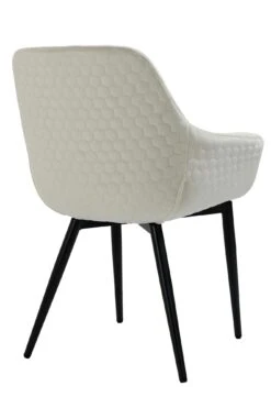 SalesFever Armlehnstuhl | Samt (100% Polyester) | B 63 X T 61 X H 81,5 Cm | Creme -SalesFever 0f166379 4a78 4cf6 aa42 1f0f0d5c8d03