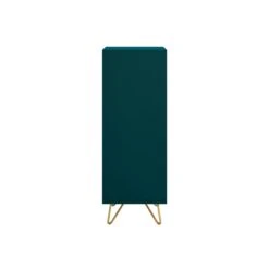 SalesFever Kommode Hoch | 4 Schubladen Und 1 Fach | Inkl. Spiegel | Beine Metall Mit Messinglegierung | B 45 X T 40 X H 110 Cm | Blau -SalesFever 1234d5e5 726d 406c aab1 228813dd2040