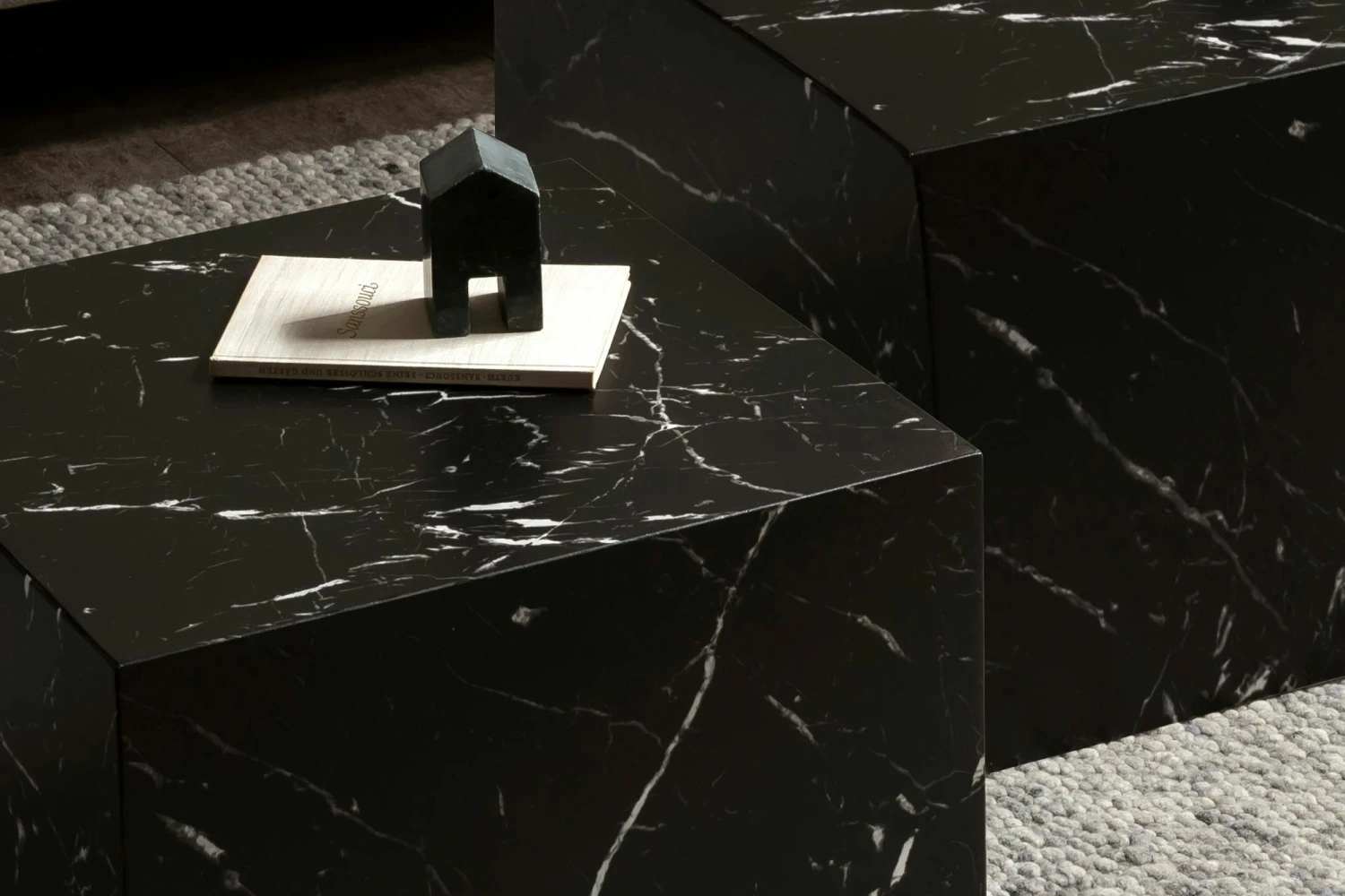 SalesFever Couchtisch 2er Set | Quadratisch | Melaminfolie In Marmoroptik 9 SalesFever Couchtisch 2er Set | Quadratisch | Melaminfolie In Marmoroptik – Bild 7