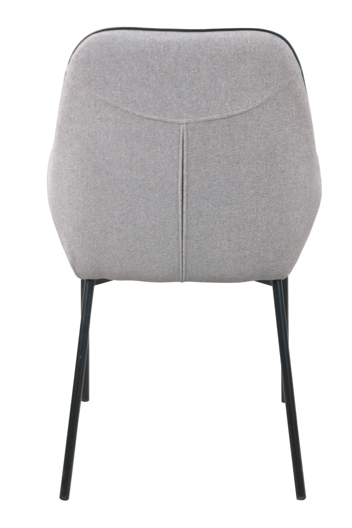 SalesFever Esszimmerstuhl 2er Set | Bezug Außen Strukturstoff | Bezug Innen Samt | Gestell Metall | B 58 X T 58 X H 89 Cm | Hellgrau - Schwarz 8 SalesFever Esszimmerstuhl 2er Set | Bezug Außen Strukturstoff | Bezug Innen Samt | Gestell Metall | B 58 X T 58 X H 89 Cm | Hellgrau - Schwarz – Bild 6