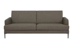 SalesFever Sofa 3-Sitzer | Bezug Strukturstoff | Gestell Metall Schwarz | B 194 X T 79 X H 78 Cm | Blau -SalesFever 180e4c96 585b 4f0b 8c30 2c4f28e98639