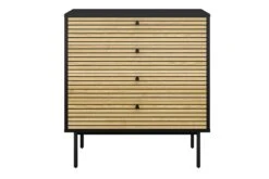 SalesFever Kommode | 4 Schubladen | MDF Eiche Echtholzfurnier | Gestell Metall | B 80 X T 40 X H 85 Cm | Schwarz-eiche 14 SalesFever Kommode | 4 Schubladen | MDF Eiche Echtholzfurnier | Gestell Metall | B 80 X T 40 X H 85 Cm | Schwarz-eiche -SalesFever 190d07a6 c0fe 43b7 9caa 09f5a3176d89