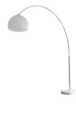 SalesFever Bogenlampe XXL 230 Cm | Höhenverstellbar | Ø Lampenschirm 40 Cm | Echter Marmorfuß | B 220 X T 40 X H 230 Cm | Weiß -SalesFever 1bb6e615 00f3 402c 80fe 5e1ca9170ac3