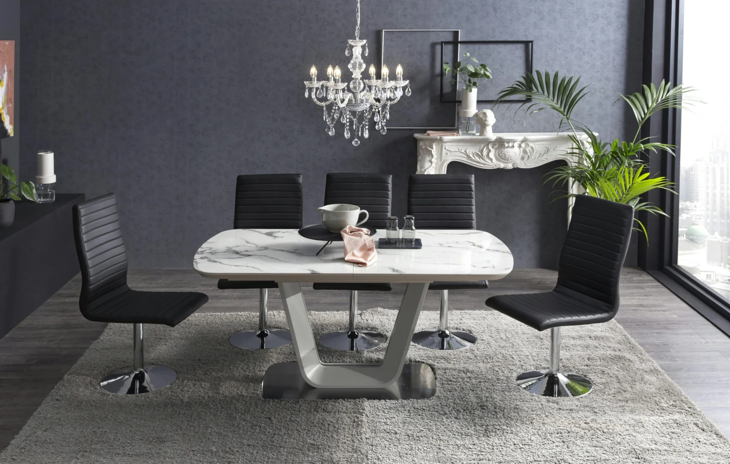 SalesFever Kronleuchter 135 Cm | 6-flammig | Metall Mit Klarem Acryl-Glas | B 59 X T 62 X H 135 Cm | Transparent 9 SalesFever Kronleuchter 135 Cm | 6-flammig | Metall Mit Klarem Acryl-Glas | B 59 X T 62 X H 135 Cm | Transparent – Bild 7