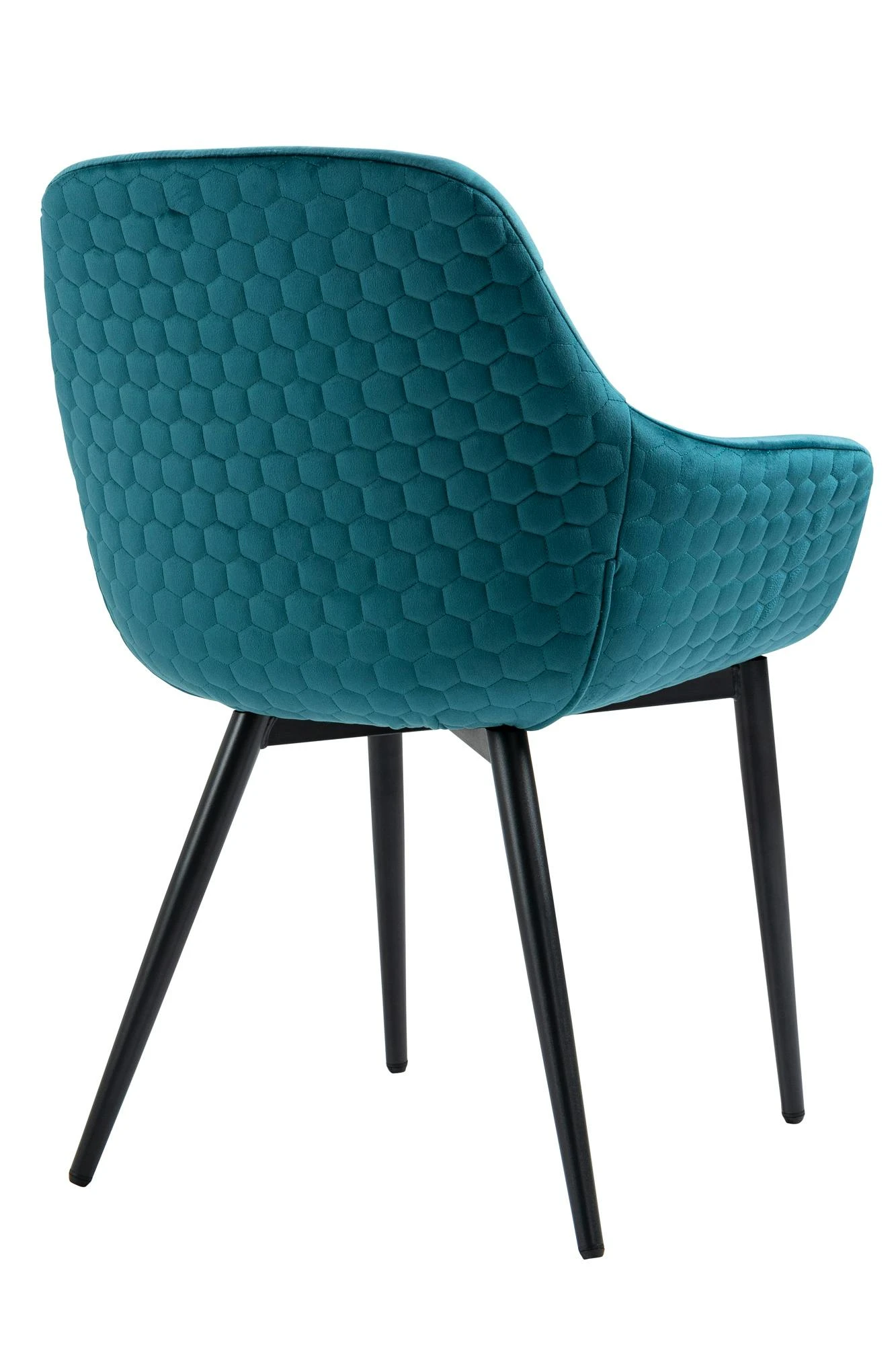 SalesFever Armlehnstuhl | Samt (100% Polyester) | B 63 X T 61 X H 81,5 Cm | Türkis 9 SalesFever Armlehnstuhl | Samt (100% Polyester) | B 63 X T 61 X H 81,5 Cm | Türkis – Bild 7