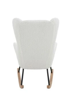 SalesFever Schaukelstuhl | Teddyfell | B 66 X T 104 X H 106 Cm | Weiß -SalesFever 1e050d8f 7df8 4f37 b2ac b0124f3a5716