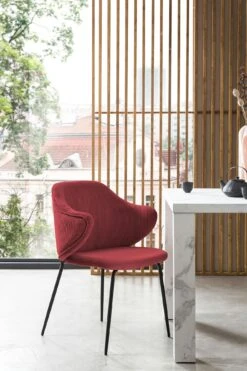 SalesFever Armlehnstuhl | 2er Set | Texturstoff | B 54 X T 55 X H 83 Cm | Beere 15 SalesFever Armlehnstuhl | 2er Set | Texturstoff | B 54 X T 55 X H 83 Cm | Beere -SalesFever 1f344ee1 0939 4dca 9d4a 44fc6cd31953