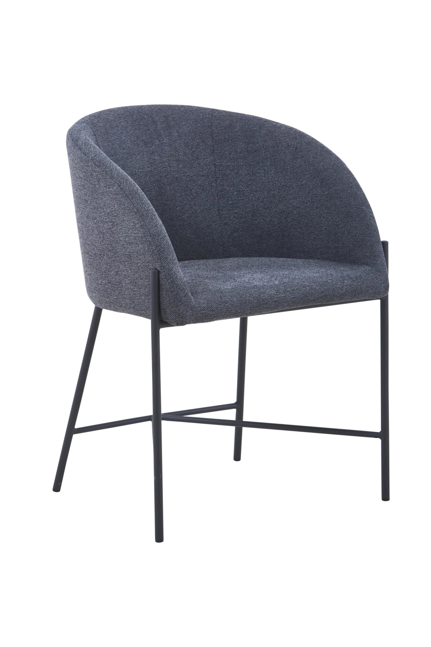 SalesFever Esszimmerstuhl | Bezug Strukturstoff | Gestell Metall Schwarz Matt | B 57 X T 46 X H 77 Cm | Rose 5 SalesFever Esszimmerstuhl | Bezug Strukturstoff | Gestell Metall Schwarz Matt | B 57 X T 46 X H 77 Cm | Rose – Bild 3