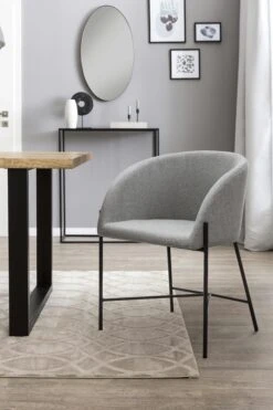 SalesFever Esszimmerstuhl | Bezug Strukturstoff | Gestell Metall Schwarz Matt | B 57 X T 46 X H 77 Cm | Hellgrau 15 SalesFever Esszimmerstuhl | Bezug Strukturstoff | Gestell Metall Schwarz Matt | B 57 X T 46 X H 77 Cm | Hellgrau -SalesFever 24f12b54 27cd 4f90 ab3c 6abd15d21cd5