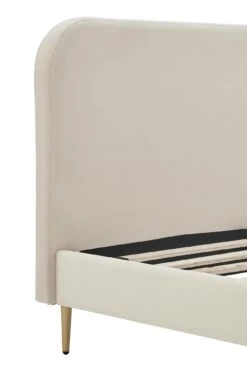 SalesFever Polsterbett | Samt | B 151,5 X T 214,5 X H 91 Cm | Beige -SalesFever 2596cec3 e44e 43e6 ade4 b2e23a52e71d