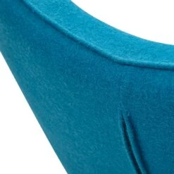 SalesFever Polstersessel Webstoff | Gestell Metall Holzoptik Eiche | B 80 X T 99 X H 92 Cm | Blau -SalesFever 25cf00a3 6e85 4059 a085 169f0ffb9ae5