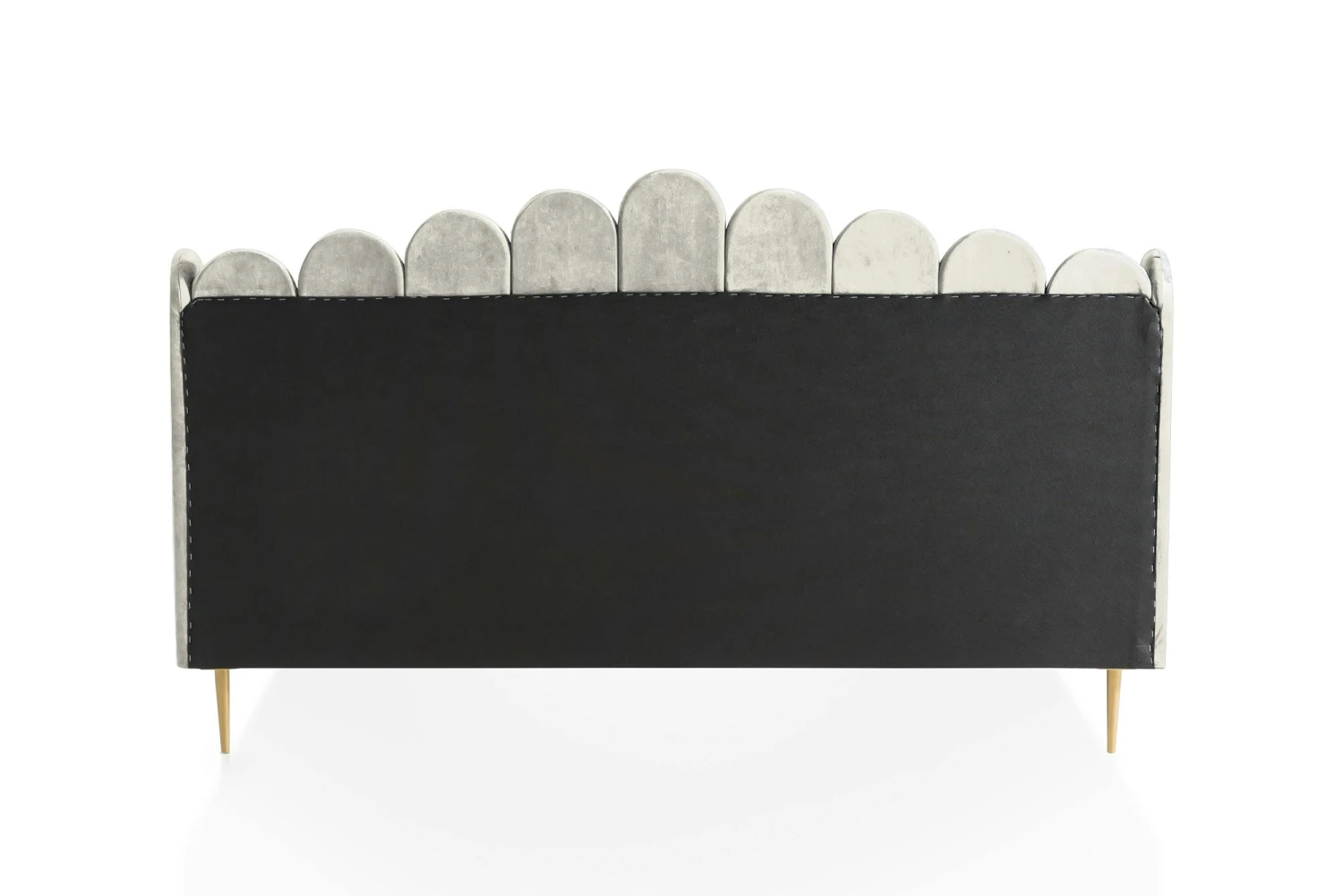 SalesFever Muschelbett Aus Samt | 140 X 200 Cm | Beine Aus Goldfarbenem Chrom 9 SalesFever Muschelbett Aus Samt | 140 X 200 Cm | Beine Aus Goldfarbenem Chrom – Bild 7