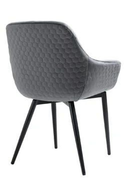 SalesFever Armlehnstuhl | Samt (100% Polyester) | B 63 X T 61 X H 81,5 Cm | Grau -SalesFever 2bfe88e9 bc4e 46df ac9f 2cec1095232a