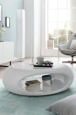 SalesFever Couchtisch Oval | Hochglanz Lackiert | Fiberglas | B 100 X T 70 X H 32 Cm | Weiß 15 SalesFever Couchtisch Oval | Hochglanz Lackiert | Fiberglas | B 100 X T 70 X H 32 Cm | Weiß -SalesFever 30e4922f df58 4c42 8ca7 de0dac53dfa5