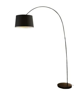 SalesFever Bogenlampe 205 Cm | Ø Lampenschirm 40 Cm | Echter Marmorfuß | B 135 X T 36 X H 205 Cm | Schwarz -SalesFever 32804292 e673 4b64 bd4a eeb06390052b