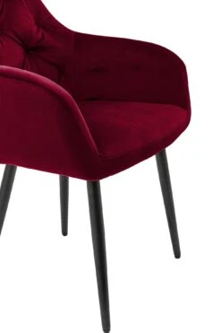 SalesFever Armlehnstuhl | Samt | B 61 X T 45 X H 85 Cm | Rot -SalesFever 38f632c6 d0da 43be aeec b63b8e8d38cd