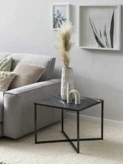 SalesFever Beistelltisch Quadratisch | Glasplatte Foliert In Marmor-Optik | Gestell Metall | B 50 X T 50 X H 42 Cm | Schwarz 14 SalesFever Beistelltisch Quadratisch | Glasplatte Foliert In Marmor-Optik | Gestell Metall | B 50 X T 50 X H 42 Cm | Schwarz -SalesFever 3978a546 c34f 48b9 b5e8 795ff8207666