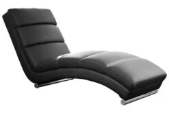 SalesFever Relaxliege | Bezug Kunstleder | Gestell Metall Verchromt | B 60 X T 171 X H 81 Cm | Schwarz -SalesFever 39e60957 ee89 44ab aa41 65d30f07a511