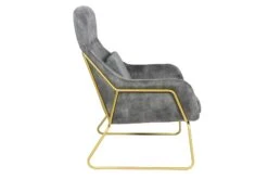 SalesFever Relaxsessel | Samtvelours | B 73 X T 80 X H 102 Cm | Grau -SalesFever 39e7f5b6 6087 410b 98c2 42a19a43ddb7