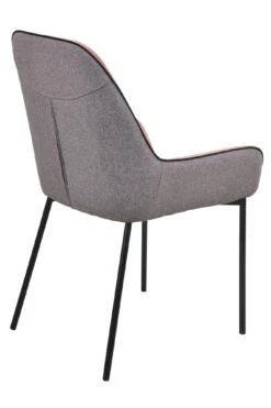 SalesFever Esszimmerstuhl 2er Set | Bezug Außen Strukturstoff | Bezug Innen Samt | Gestell Metall | B 58 X T 58 X H 89 Cm | Rose - Schwarz -SalesFever 3ddf37aa a355 487a 8eec cbdfdb189a5a