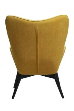 SalesFever Polstersessel Strukturstoff | Gestell Metall Schwarz Pulverbeschichtet | B 80 X T 99 X H 92 Cm | Gelb -SalesFever 41d7b2a6 4a7c 4d77 854a 6fb7b173595e