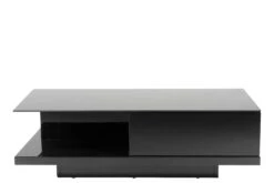 SalesFever Couchtisch Rechteckig | 360 Grad Drehbar | MDF-Holz | B 120 X T 80 X H 30 Cm | Weiß-schwarz -SalesFever 457f66f4 7cdf 4ff1 a65e 1cc6bd5c226c 4