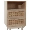 SalesFever Kommode Mit Rattan Front | 2 Schubladen Und 1 Offenes Fach | Korpus MDF | Beine Paulownie Holz | B 42 X T 36 X H 68 Cm | Natur -SalesFever 45af7fda 5123 49ae 9261 a96d2ad9180a 3