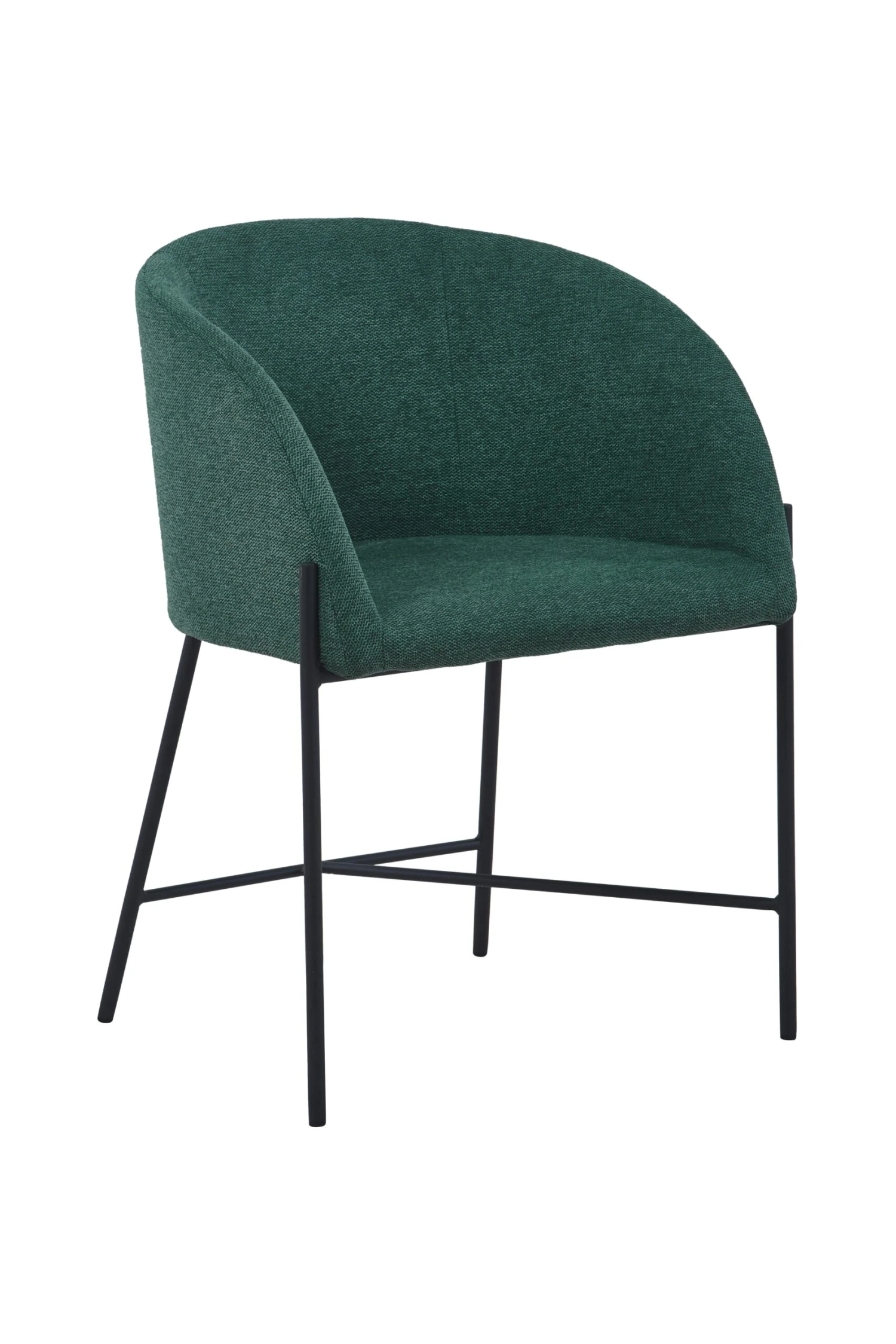 SalesFever Esszimmerstuhl | Bezug Strukturstoff | Gestell Metall Schwarz Matt | B 57 X T 46 X H 77 Cm | Rose 7 SalesFever Esszimmerstuhl | Bezug Strukturstoff | Gestell Metall Schwarz Matt | B 57 X T 46 X H 77 Cm | Rose – Bild 5