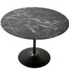 SalesFever Esstisch Rund Ø 110 Cm | Tischplatte MDF Marmoroptik | Gestell Metall | B 110 X T 110 X H 75 Cm | Schwarz -SalesFever 4c177da7 4eca 45c3 a847 ae534ae6262c 5
