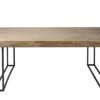 SalesFever Esstisch 200 X 100 Cm | Akazie Massiv | Gestell Metall Schwarz | B 200 X T 100 X H 75 Cm | Natur -SalesFever 4c51f42e 9888 4944 9852 b69949f680b5
