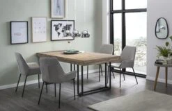 SalesFever Essgruppe 180x100 Cm | 5 Tlg | Akazie Massivholz | Natur