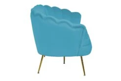 SalesFever Muschel-Sofa | 3-Sitzer | Bezug Samt-Stoff Blau | Gestell Metall Goldfarben | B 180 X T 54 X H 78 Cm 14 SalesFever Muschel-Sofa | 3-Sitzer | Bezug Samt-Stoff Blau | Gestell Metall Goldfarben | B 180 X T 54 X H 78 Cm -SalesFever 519fac2f 3906 4a7e a011 17ba30f425de