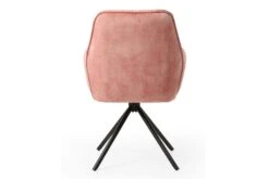 SalesFever Armlehnstuhl Mit 360 Grad Drehfunktion | Bezug Vintage Samtvelours | Gestell Metall | B 61 X T 59 X H 90 Cm | Rose-schwarz 15 SalesFever Armlehnstuhl Mit 360 Grad Drehfunktion | Bezug Vintage Samtvelours | Gestell Metall | B 61 X T 59 X H 90 Cm | Rose-schwarz -SalesFever 53bbf69f 445d 4034 9a49 3d2a4f183f25