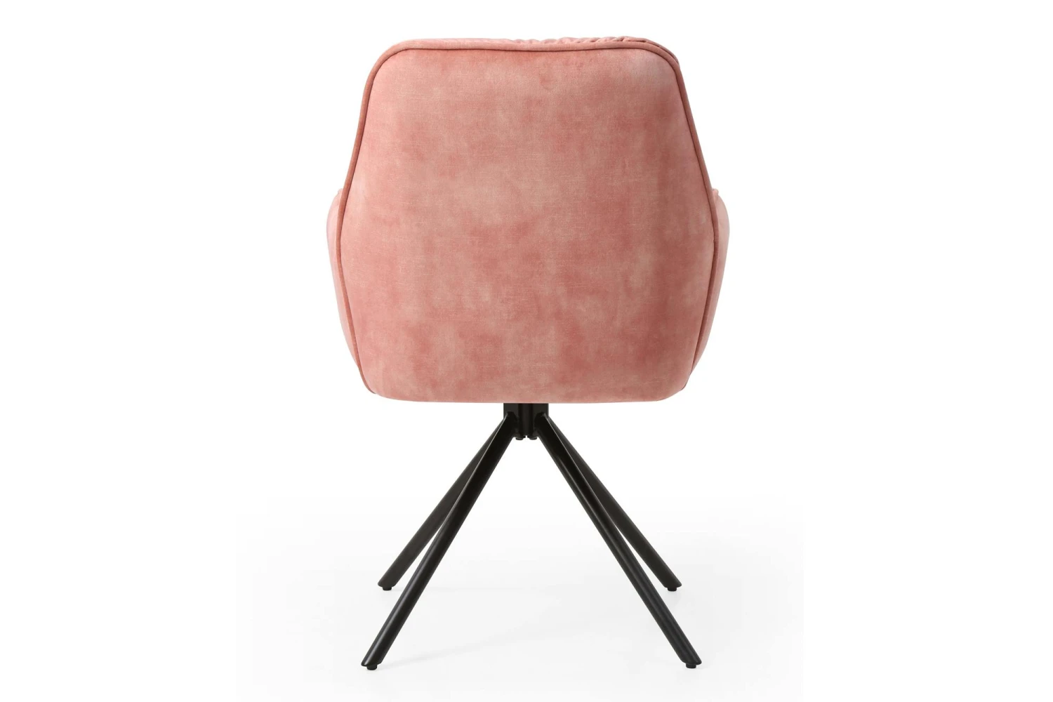 SalesFever Armlehnstuhl Mit 360 Grad Drehfunktion | Bezug Vintage Samtvelours | Gestell Metall | B 61 X T 59 X H 90 Cm | Rose-schwarz 9 SalesFever Armlehnstuhl Mit 360 Grad Drehfunktion | Bezug Vintage Samtvelours | Gestell Metall | B 61 X T 59 X H 90 Cm | Rose-schwarz – Bild 7