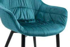 SalesFever Armlehnstuhl | Samt (100% Polyester) | B 63 X T 61 X H 81,5 Cm | Türkis 14 SalesFever Armlehnstuhl | Samt (100% Polyester) | B 63 X T 61 X H 81,5 Cm | Türkis -SalesFever 56318bfd 9c1b 4994 94a0 aec55dc847ad