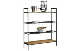 SalesFever Bücher-Regal Mit Polyrattan | 4 Ablageböden | MDF Natur | Gestell Metall | B 110 X T 34 X H 129 Cm | Natur-schwarz 15 SalesFever Bücher-Regal Mit Polyrattan | 4 Ablageböden | MDF Natur | Gestell Metall | B 110 X T 34 X H 129 Cm | Natur-schwarz -SalesFever 5cfe96a8 29f7 4ece a1dc 90ea1a6d3189