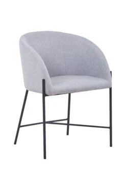 SalesFever Esszimmerstuhl | Bezug Strukturstoff | Gestell Metall Schwarz Matt | B 57 X T 46 X H 77 Cm | Dunkelgrau -SalesFever 5d81ca82 df86 40ce 8592 bcab04b09b52 5