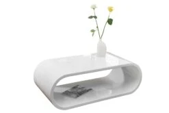 SalesFever Couchtisch Rechteckig | Hochglanz Lackiert | MDF-Holz | B 120 X T 60 X H 40 Cm | Weiß -SalesFever 5eb470c2 14d9 4b03 9e51 234bce958bec