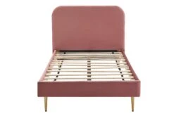 SalesFever Polsterbett | Samt | B 101,5 X T 214,5 X H 91 Cm | Rose -SalesFever 5f6a4b86 f671 4080 a8da 64b942bd1176