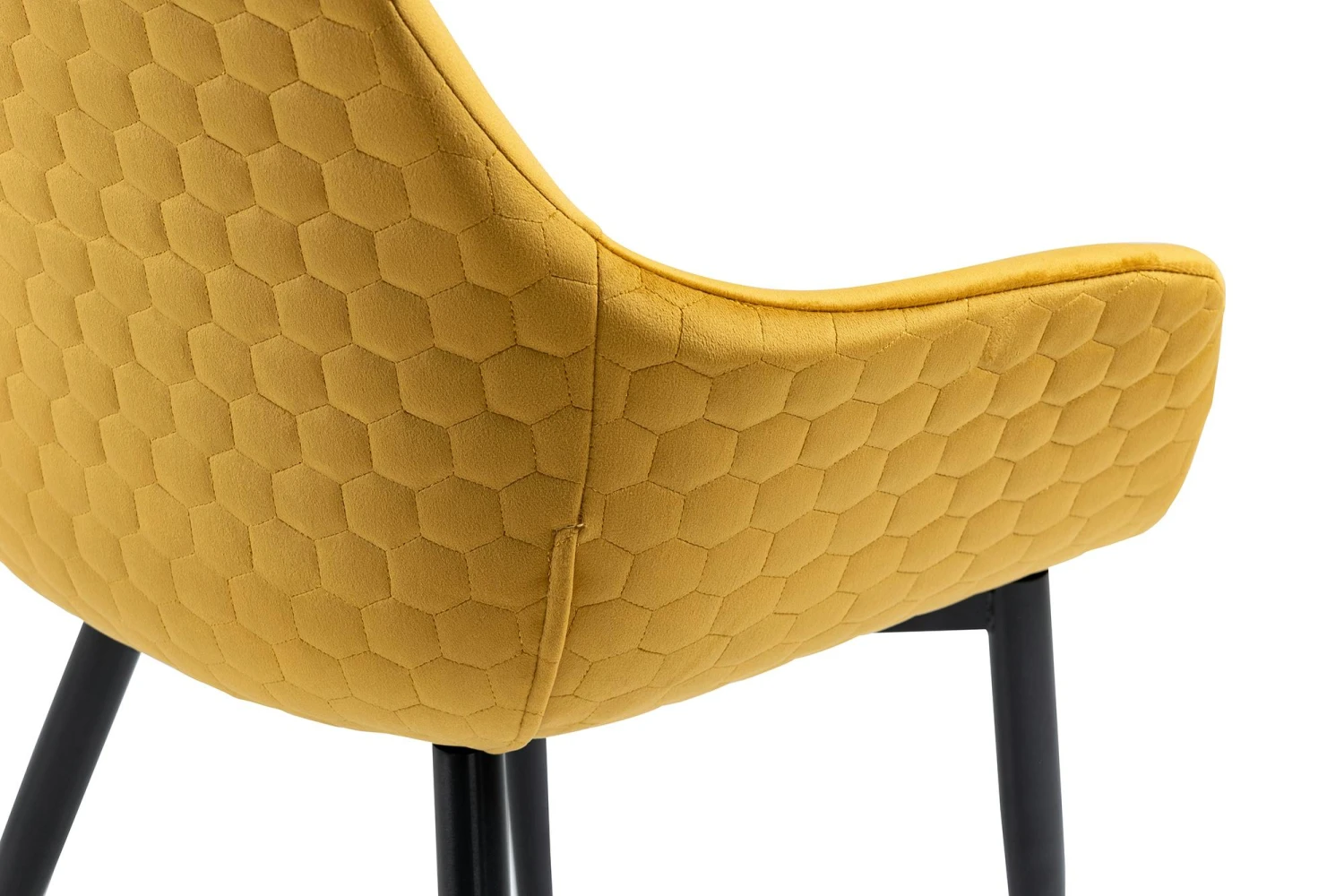 SalesFever Armlehnstuhl | Samt (100% Polyester) | B 63 X T 61 X H 81,5 Cm | Senfgelb 8 SalesFever Armlehnstuhl | Samt (100% Polyester) | B 63 X T 61 X H 81,5 Cm | Senfgelb – Bild 6