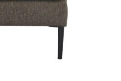 SalesFever Sofa 3-Sitzer | Bezug Strukturstoff | Gestell Metall Schwarz | B 194 X T 79 X H 78 Cm | Dunkelbraun -SalesFever 613e91bd bc4a 49c7 8f08 70fe8643215c