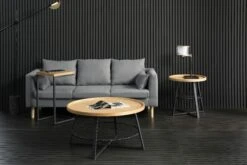 SalesFever Beistelltisch Quadratisch | Glasplatte Foliert In Marmor-Optik | Gestell Metall | B 50 X T 50 X H 42 Cm | Weiß-chrom -SalesFever 61617de6 9a2e 48d7 a6dd 5c0a4ccbb1ef 2