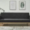 SalesFever Schlafsofa 3-Sitzer | Klappfunktion | Bezug Strukturstoff Fein | Beine Holz | B 212 X T 85 X H 79 Cm | Schwarz -SalesFever 623f6c9e 7a8e 4bad 8435 030892eb4ff3