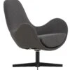 SalesFever Polster-Sessel | Mit Drehfunktion | Bezug Textil | Gestell Metall | B 72 X T 69 X H 85 Cm | Dunkelgrau-schwarz -SalesFever 65ec6d8a c98d 4a5a 8c66 7dccd873d56f 1